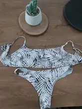 Conjunto de Bikini brasileño sin relleno para mujer, bañador Sexy de realce, traje de baño Vintage para playa, novedad de 2021