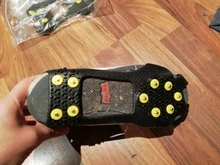 1 par S-XXL 10 pendientes Anti-Skid hielo de nieve escalada zapatos picos agarres para hielo tacos crampones invierno escalada antideslizante cubierta de zapatos