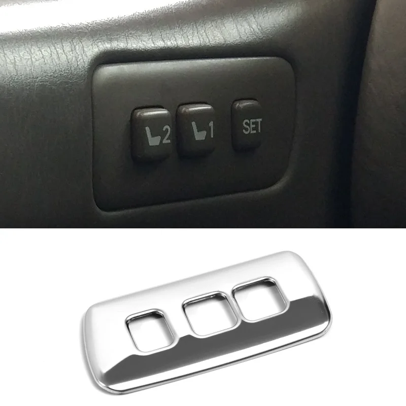 Adjustment Seat Control Switch Button Cover Interior Decorative Cover Trim For Toyota Land