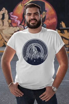 

Angemiel Wear Forest White Men 'S Cotton Big Size T-Shirt