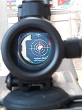 1x40 punto rojo alcance táctico Rifle verde rojo punto colimador punto con 11mm/20mm montaje carril Airsoft aire de caza