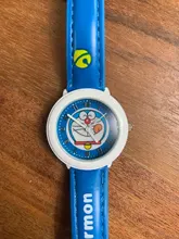 Reloj de cuarzo impermeable para niños y niñas, con dibujos de Doraemon tinkling, Gato de primaria y secundaria