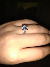 Modyle nuevo anillo de Color plata conjunto exquisito Bijoux moda cuadrado boda anillo de compromiso hecho con joyería de circonia cúbica