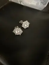 S925 de Color plata Simple ronda Bling CZ piedra de circón pendientes joyería de moda coreana pendientes para las mujeres chica