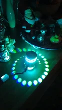 LED Wall Light-Effect Lobby Remote-Controller Spiral-Hole Home-Decoration Colorful RGB