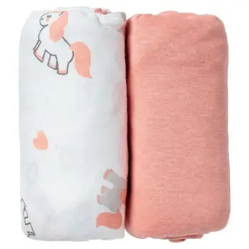 

BABYCALIN Set of 2 fitted sheets Unicorn