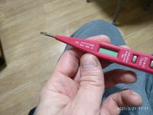 Medidor de voltaje con indicador eléctrico, voltímetro Digital con bolígrafo, enchufe de pared de 12V-250V, CA/salida de corriente CC, Detector de Sensor, pluma probadora