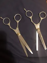 Juego de tijeras profesionales para peluquería, juego de tijeras para cortar el pelo, para peluquero, 5,5, 6,0