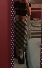 Falda de cintura alta a cuadros para chicas, falda larga de estilo Vintage de los 90, color marrón, con estampado de estética independiente, Y2K e-girl, ropa de calle para verano 2021