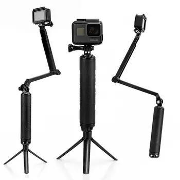 

Adjustable 3 Way Grip Tripod Hidden Non-slip Three-fold Monopod For GoPro Hero 9 8 DJI Osmo Action Action Camera Accessories