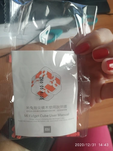 Xiaomi Mi Fidget Cube, cubo antiestrés, sin esquinas, modelo redondeado, relajante, 50g, suave