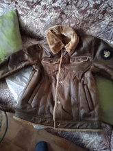Jacket Clothing Fur-Coat Pilot Air-Force Male Winter Autumn Plus Velvet Outwear Thickened
