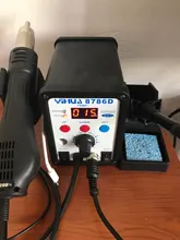 YIHUA-Estación de soldadura de aire caliente 8786D, bricolaje, Estación de Reparación Digital de teléfono, BGA SMD, herramienta de soldadura