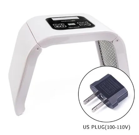 US PLUG PDT терапия 7 цветов светодиодный светильник Фотон терапия красота устройство отбеливание кожи удаления акне против морщин спа машина - Цвет: US PLUG