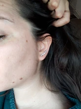 2021 nueva 1 par de diamantes de imitación brazalete de oído de pendiente perforación dorada pinzas para orejas cartílago declaración clip aretes para las mujeres pendientes de