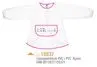 Apron bib with sleeves transparent Perletti 'Cool Kids'(12/12