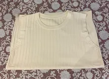 Woman Shirt Gilet Knitted-Vests Solid-Tank Summer Knit Fashion Sleeveless Top-O-Neck