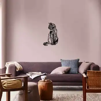

Metal Wall Art Cat Interior Decoration Home Decor Wall Hanging Home Decoration Wall Art 90x58 cm
