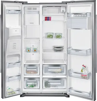 

American refrigerator SIEMENS KA90DVI20, A +, inox, 177x91