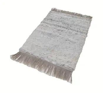 

96x150 Cm White Handmade Vintage Tulu Rug-3x5 Ft