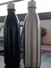 Tea Water-Bottle Vacuum-Thermos Double-Wall Beer Coffee Stainless-Steel Creative Sport