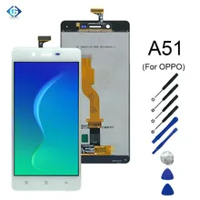 10 шт lcd полный для OPPO A51 lcd дисплей кодирующий преобразователь сенсорного экрана в сборе для OPPO A51K A51t экран полный набор DHL