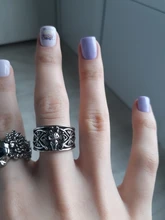 Anillo Vintage de plata fina con cola de zorro para hombre y mujer, Joyería de Halloween de fiesta Steampunk, regalos