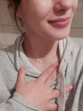 Gargantilla de corazón pequeño para mujer, collar con cadena de Color plateado, collar de amor pequeño, colgante en el cuello, Gargantilla Bohemia, joyería