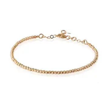

Imported Italian Gold Bracelet 03-450-BZ0785Pembe