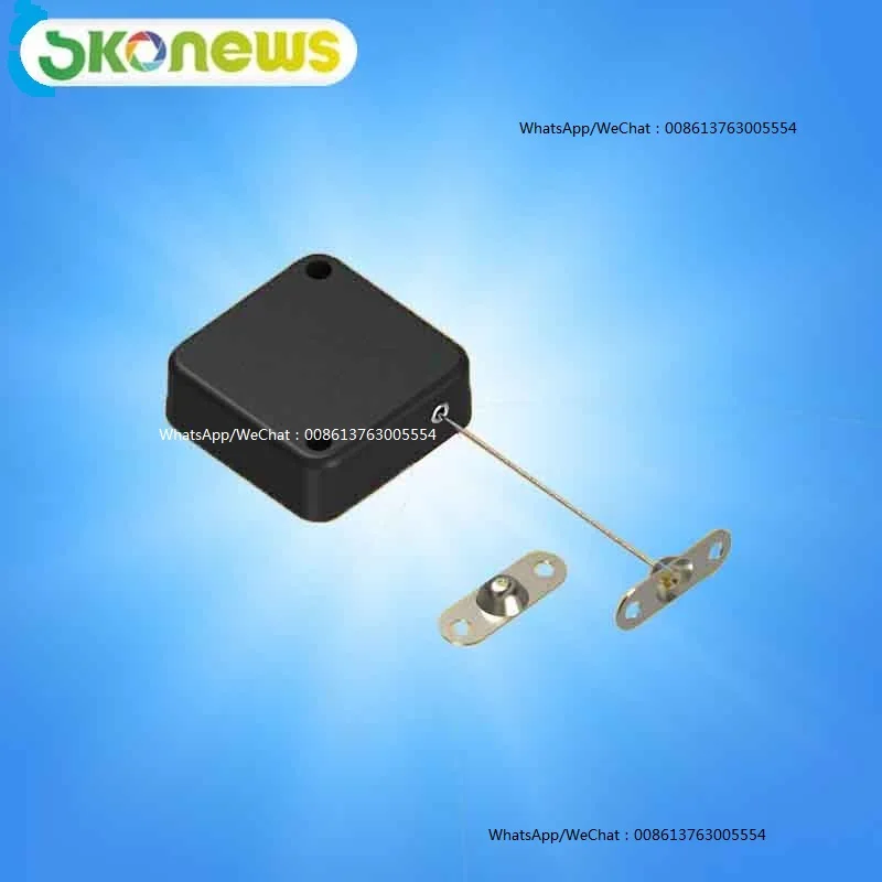 skonews_Plastic_Retractable_Anti_theft_Pull_Box_with_Steel_Cable_with_two_holes_ending
