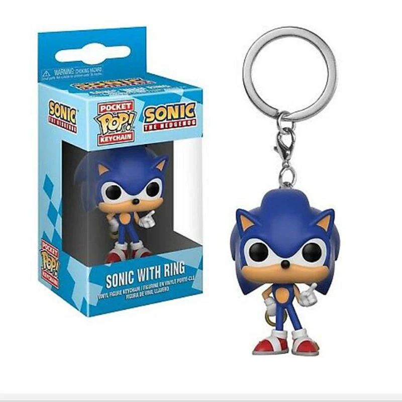 Funko Pop Pocket Sonic с кольцом брелок фигурка игрушка