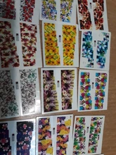 Flower Sticker Foil-Set Watercolor Manicure-Decor Floral Wholesale Newest-Designs 