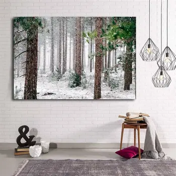 

Snowy Trees Canvas Painting