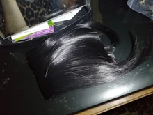 Leeons-postizo corto de pelo sintético para mujer, postizo resistente al calor, con flequillo, corto Natural, pinzas para el pelo, color negro