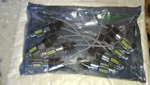 Luces LED antiniebla de alta potencia, faros y lente de bombilla, H3, H1, W5W, T10, blanco, 4014 Chips, 30 SMD, 12V de CC, 2 uds.