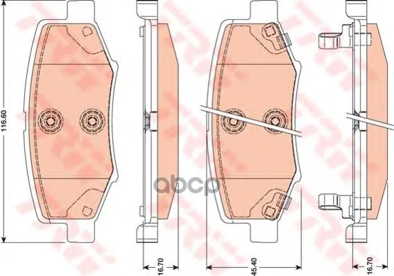 Gdb4145_[68003776aa]!Колодки Дисковые З Dodge Nitro, Jeep Chero