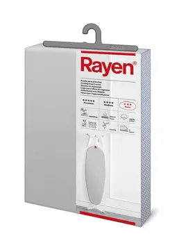 

Rayen 6151 axis small ironing easy collocate with EasyClip system, 2 layers: foam and fabric 100% cotton. Lining with ricopr