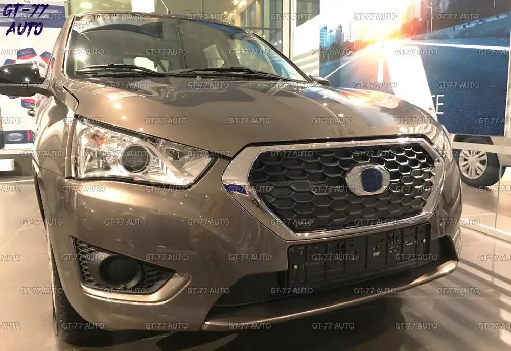 Защитные зимние заглушки радиатора для Datsun Mi-DO- верх+низ защитный молдинг внешний материал ABS пластик Стайлинг тюнинг