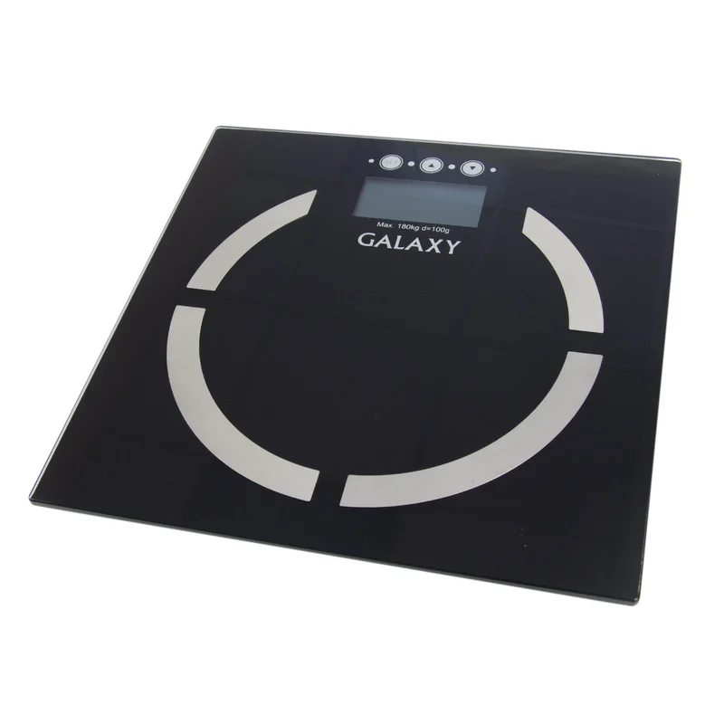 Многофункциональные электронные весы Galaxy GL 4850, максимально допустимый вес 180 кг, аккумулятор "CR2032" в комплекте