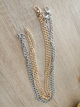 Correa de metal para bolso, con asa de 120 cm/100 cm, repuesto para bolso de mano, bandolera, 4 colores