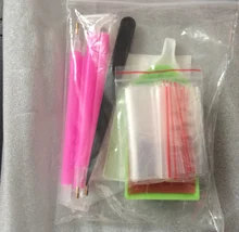 Accesorios de herramientas de pintura de diamantes 5D, caja de bordado, etiqueta adhesiva de punto de cruz para adultos y niños, bolígrafo de diamantes, bandeja, pinzas, rodillo