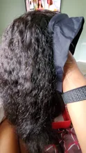 Peluca con diadema cabello humano brasileño recto rizado pelucas de cabello humano para las mujeres negras sin costuras completa máquina peluca diadema