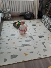 Estera de juego infantil brillante para bebés, 200cm x 180cm x 1cm, almohadilla plegable para gatear, XPE, para el hogar, exteriores, juego de rompecabezas impermeable