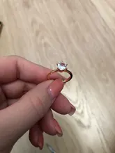 Anillo de compromiso de Zirconia cúbica para mujer, sortija de boda de 1 quilate, 6 garras, Color blanco/oro rosa, joyería para mujer DFR014
