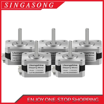 

5Pcs/lot Nema17 stepper motor 17HS2408 4-lead 42 motor 42BYGH 0.6A CE CNC Laser and 3D printer motor