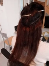 Extensiones de pelo ondulado brasileño, con cierre #2 #4, mechones rectos de color marrón claro con cierre de extensiones de cabello humano 4x4