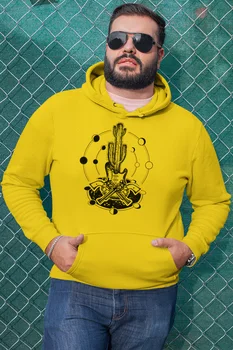 

Angemiel Wear Desert And Gun Yellow Men 'S Hooded Sweatshirt