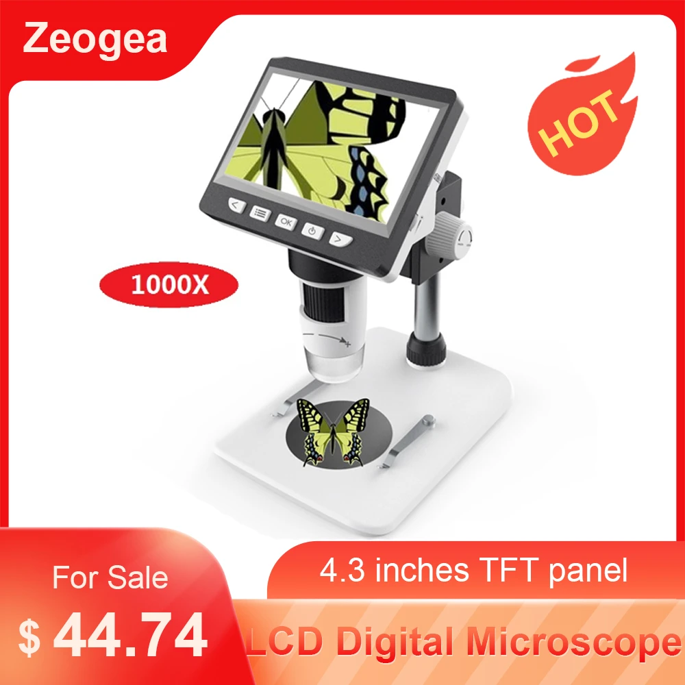 8LED White Lights Durable Digital USB Microscope Standard Instrument 25X-600X for Lab with Lifting Bracket 8LED White Lights Durable Digital USB Microscope Standard Instrument 25X-600X for Lab with Lifting Bracket