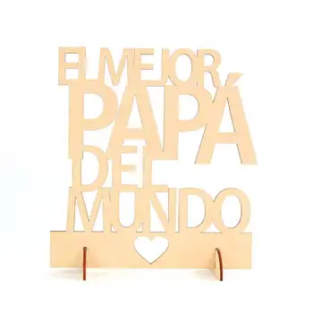 

Poster Wood "the best dad in the world"