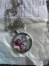 Colgante redondo convexo de cristal para hombre y mujer, moda de dibujos animados de Anime Mia y yo, ropa con collar de caballo, joyería de regalo, 3 colores